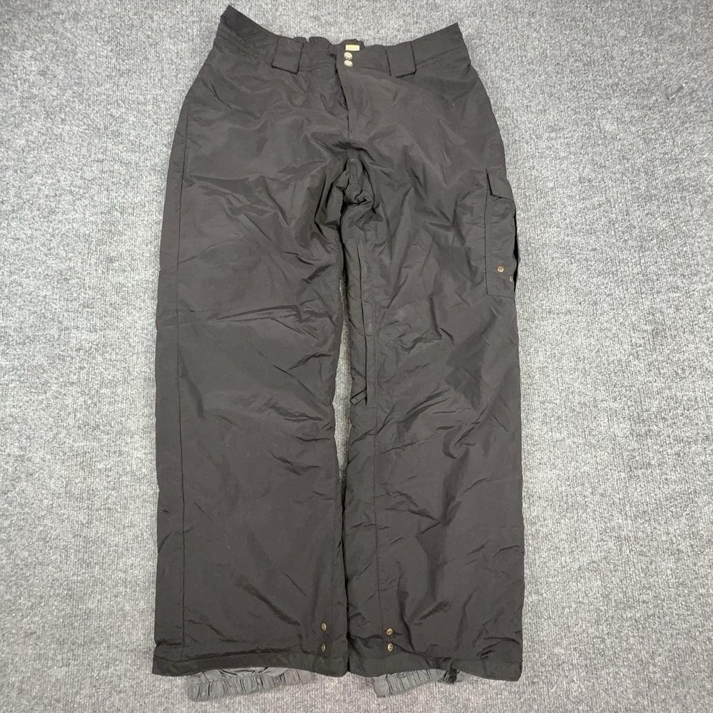 Gander Mountain Snow Pants Womens XL Black Insulated Ski Cargo Elastic Waist
